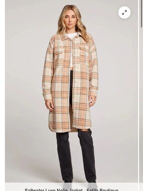 Saltwater Luxe Nolin Plaid Jacket NWT